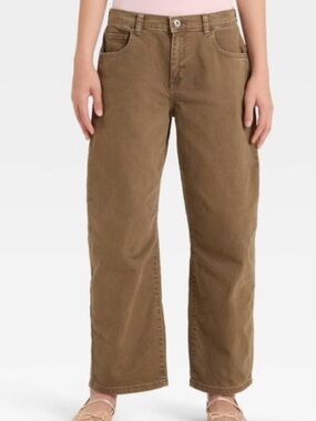 Art Class Girls' Mid-Rise Barrel Leg Jeans